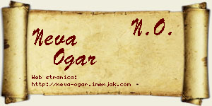 Neva Ogar vizit kartica